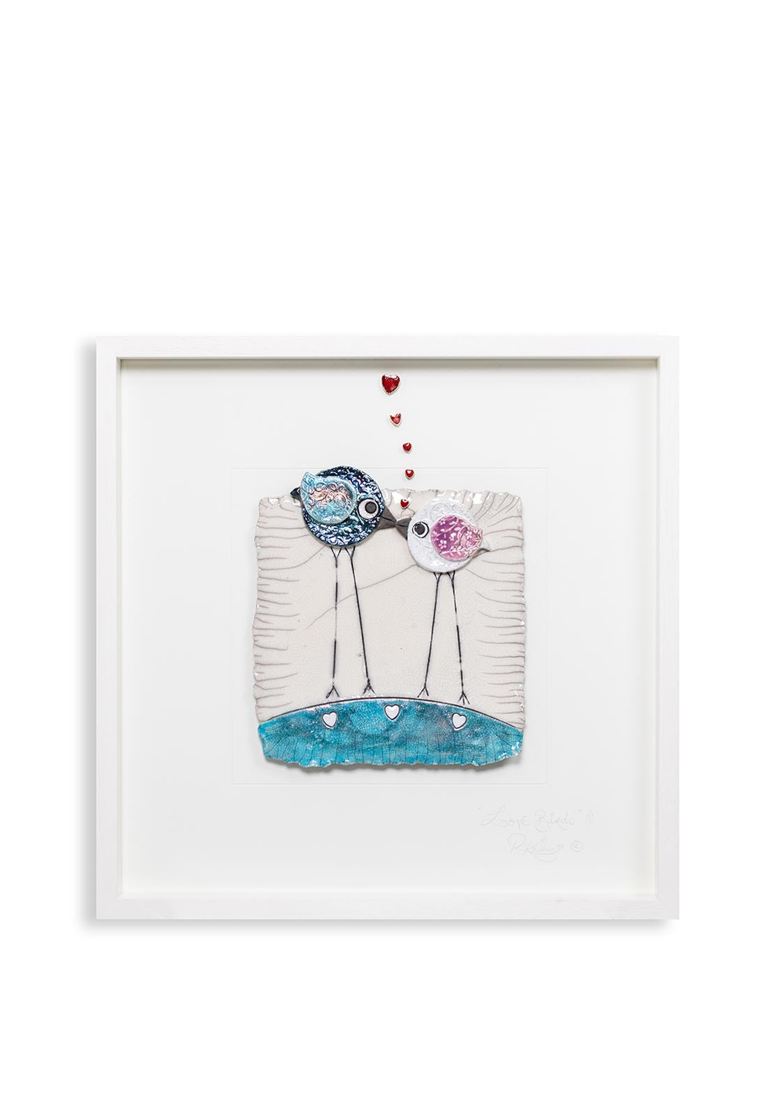 Rebeka Kahn Love Birds Large Ceramic Artwork
