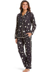 Rebelle Star Print Pyjama Set, Navy