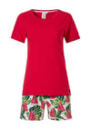 Rebelle Watermelon Shorts Pyjama Set, Red Multi