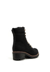 Redz Faux Nubuck Chunky Laced Ankle Boot, Black