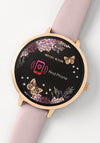 Reflex Active Series 3 Bluetooth Floral Smartwatch, Rose Gold