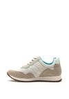 Rant & Rave Ursula Mesh Contrast Trainers, Taupe