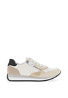 Remonte Leather Side Zip Trainers, White Combination
