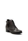 Remonte Leather Low Heel Ankle Boots, Black