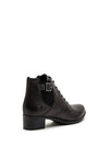 Remonte Leather Low Heel Ankle Boots, Black