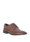Remus Uomo Leather Brogue Shoes, Tan