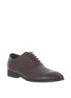 Remus Uomo Embossed Leather Brogue Shoes, Brown