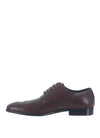 Remus Uomo Embossed Leather Brogue Shoes, Oxblood