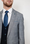 Remus Uomo Mario Puppytooth Overcheck Blazer, Blue & Grey