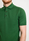 Remus Uomo Slim Fit Knitted Polo Shirt, Green