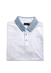 Remus Uomo Cotton Blend Polo Shirt, White