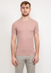 Remus Uomo Knit Short Sleeve Sweater, Pink