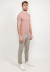 Remus Uomo Knit Short Sleeve Sweater, Pink