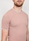Remus Uomo Knit Short Sleeve Sweater, Pink