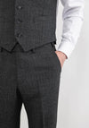 Remus Uomo Pablo Birdseye Trousers, Charcoal