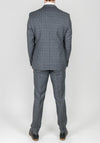Remus Uomo Wool Grey Tartan Check 3 Piece Suit