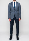 Remus Uomo Lovati X-Slim Wool Blend Three Piece Suit, Grey & Navy