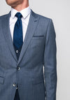Remus Uomo Lovati X-Slim Wool Blend Three Piece Suit, Grey & Navy