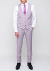 Remus Uomo Lazio Wool Blend Stretch Three Piece Suit, Lilac