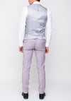 Remus Uomo Lazio Wool Blend Stretch Three Piece Suit, Lilac