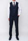 Remus Uomo Palucci Woven Tapered Fit Three Piece Suit, Navy