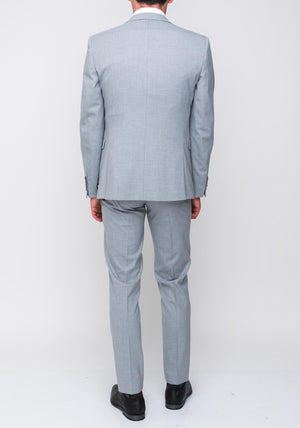 Remus Uomo Mario Slim Three Piece Suit, Pale Grey