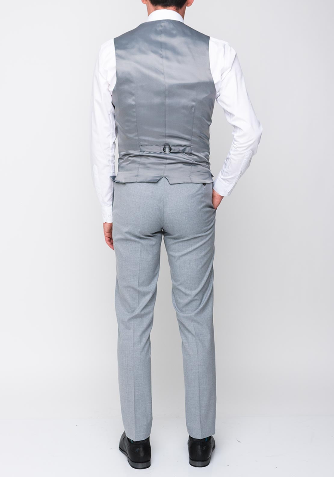 Remus Uomo Mario Slim Three Piece Suit, Pale Grey