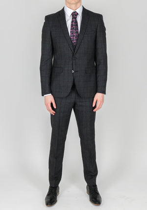 Remus Uomo Wool Checked Waistcoat Mix and Match, Slim
