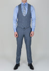 Remus Uomo Slim Fit Blue Twill 3-Piece Suit