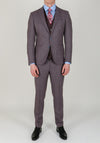 Remus Uomo Dotted Print Mix & Match Trousers, Burgundy