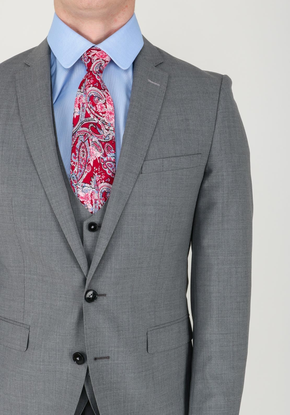 Remus Uomo Luca Mix & Match Jacket, Light Grey