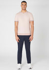 Remus Uomo Slim Fit Fine Knit Polo, Pink