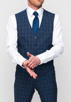 Remus Uomo Palucci Wool Mix & Match Tapered Waistcoat, Navy
