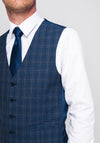 Remus Uomo Palucci Wool Mix & Match Tapered Waistcoat, Navy