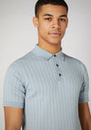 Remus Uomo Slim Fit Fine Knit Polo Shirt, Blue