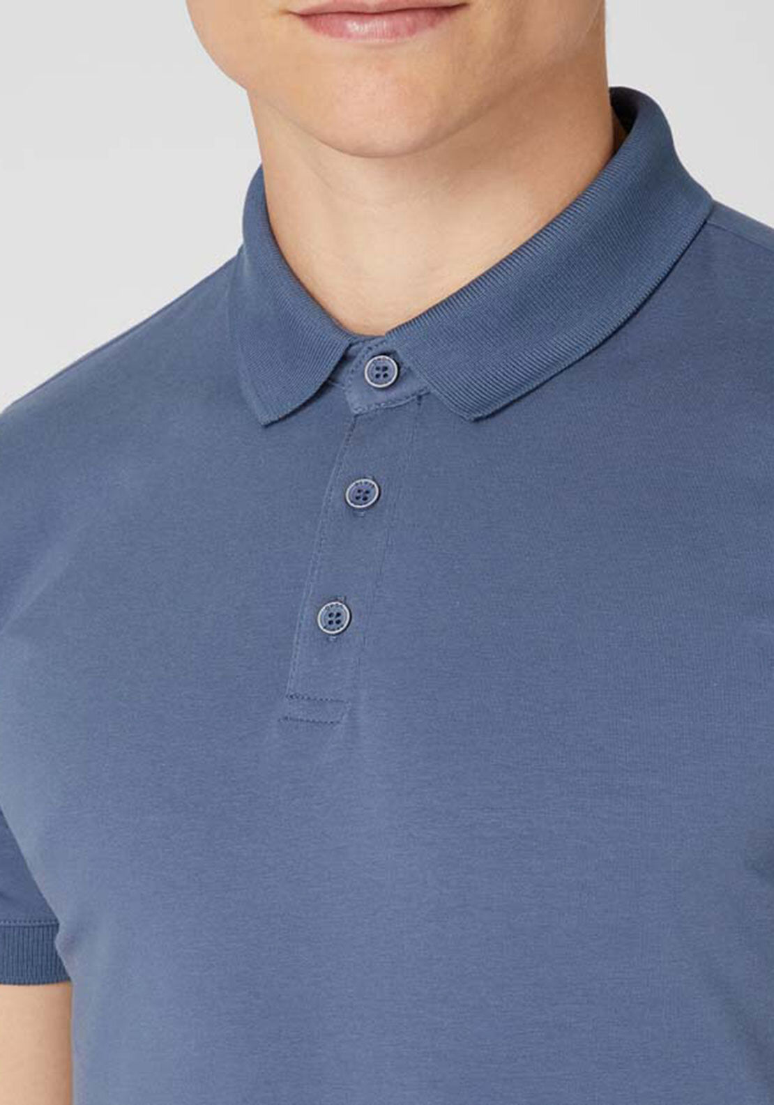 Remus Uomo Jeans Soft Feel Polo Shirt, Indigo