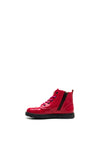 Pepino by Ricosta Girls Jemmy Patent Leather Boots, Lipstick Pink