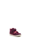 Pepino by Ricosta Girls Sini Suede Velcro Strap Boots, Purple