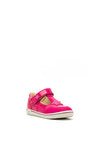 Pepino by Ricosta Mandy Star Patent Velcro Strap Shoes, Pink