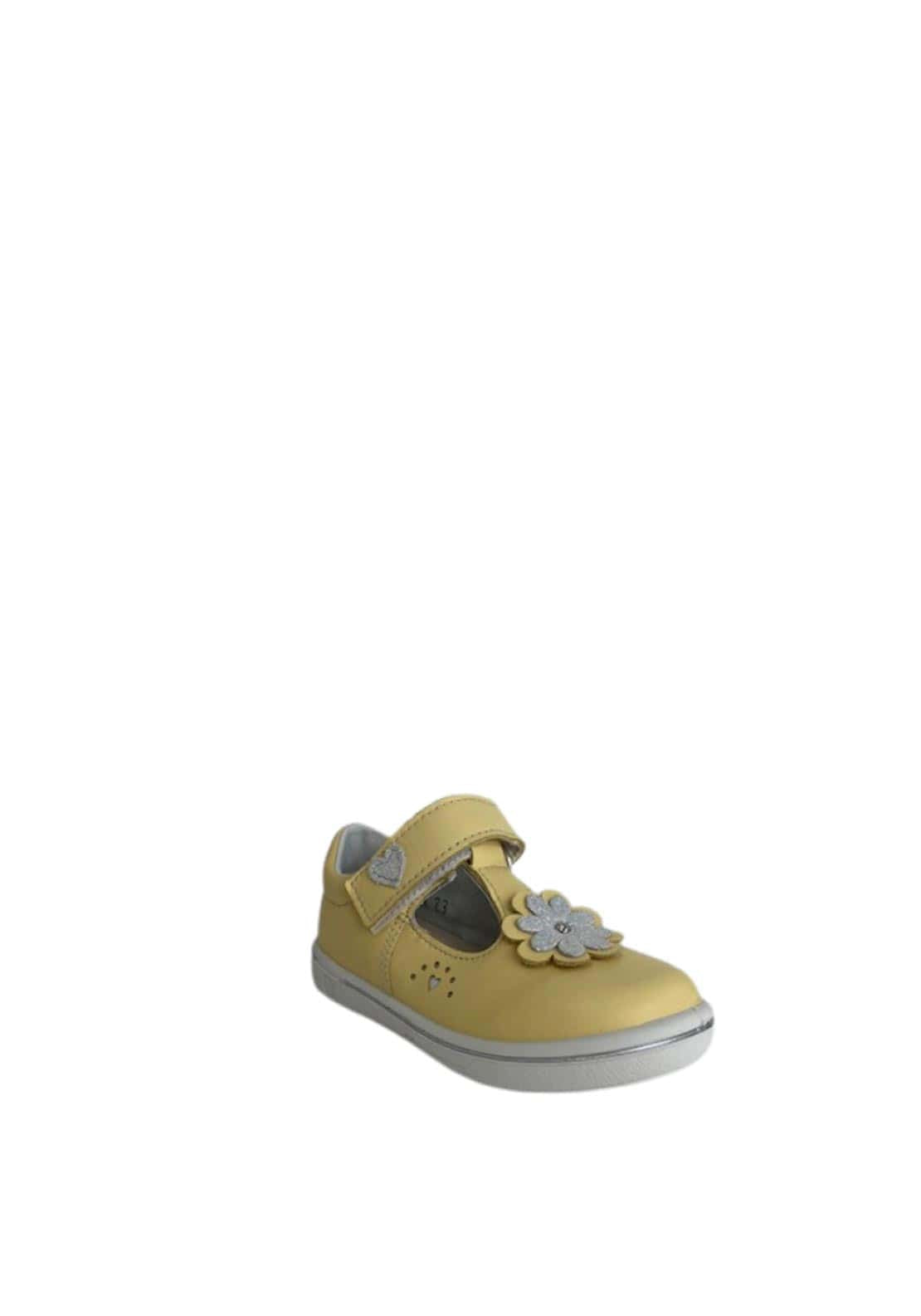 Ricosta Girls Daisy T-Bar Shoes, Yellow
