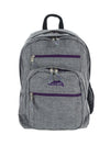 Ridge 53 College Schoolbag, Grey & Purple