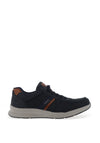 Rieker Mens Laced Extra-Wide Trainer, Blue