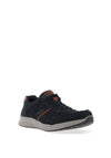 Rieker Mens Laced Extra-Wide Trainer, Blue