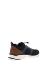 Rieker Mens Laced Trainer, Blue