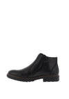 Rieker Mens Side Zip Boot, Black
