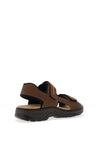 Rieker Mens Extra Wide Fit Velcro Sandals, Brown