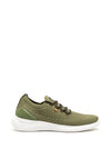 Rieker Mens Revolution Mesh Lace Up Trainers, Green