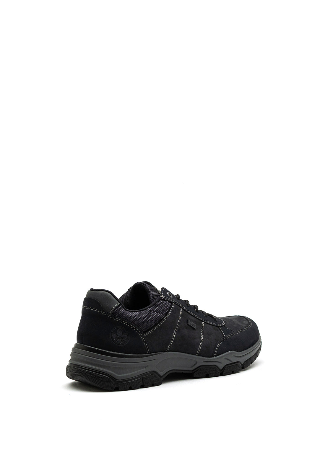 Rieker Mens Nubuck Shoe, Black