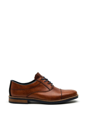 Rieker Mens Cap Toe Formal Shoe, Tan