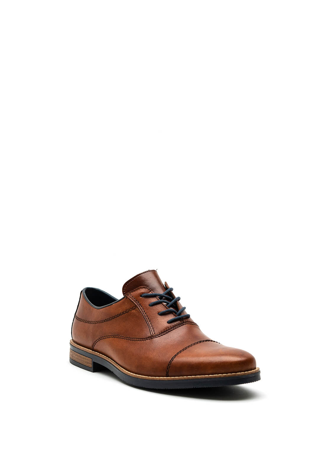 Rieker Mens Cap Toe Formal Shoe, Tan
